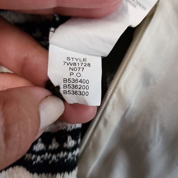 Lucky brand striped Henley black and off white - Picture 3 of 8